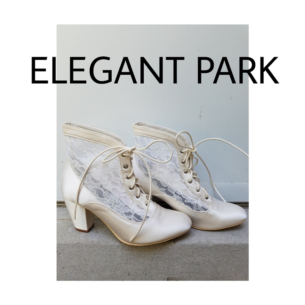 NWT ELEGANT PARK bridal/boho/prairie boots